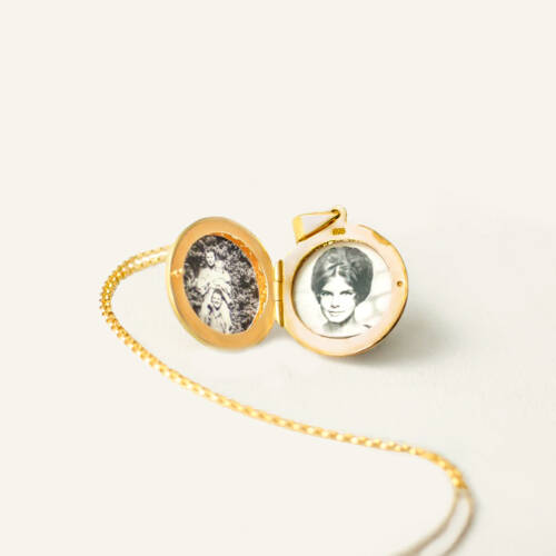 Etched Gold Filled or Sterling Silver Locket