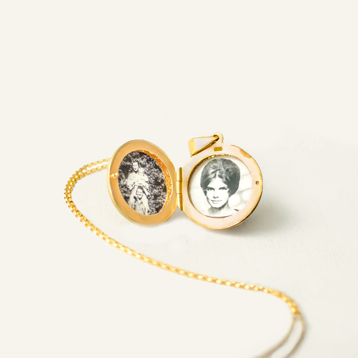 Etched Gold Filled or Sterling Silver Locket