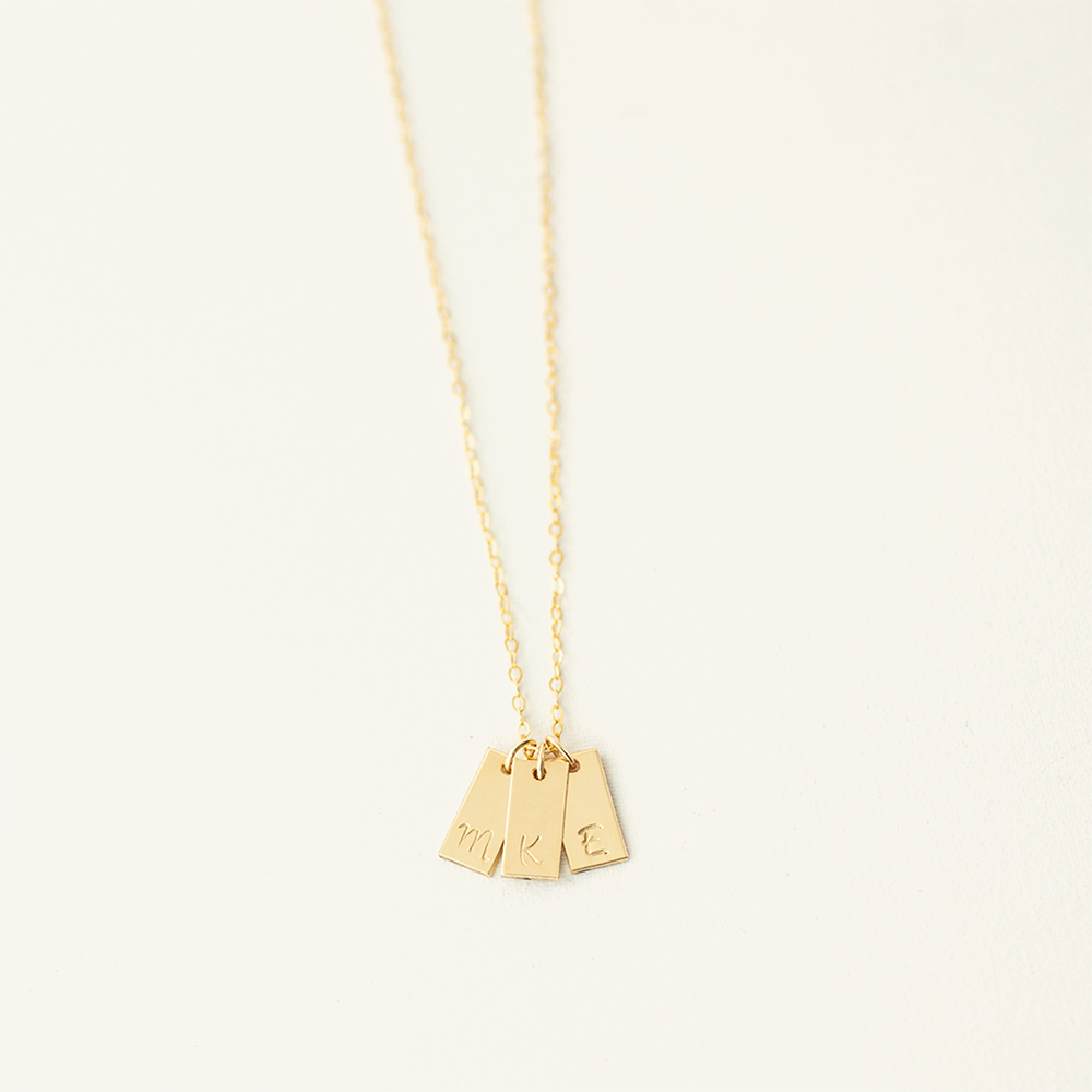 Emme Stacker Tiny Bars Necklace