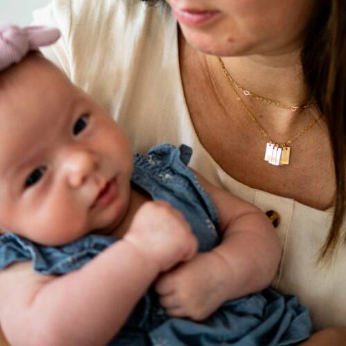 Emme Stacker Tiny Bars Necklace