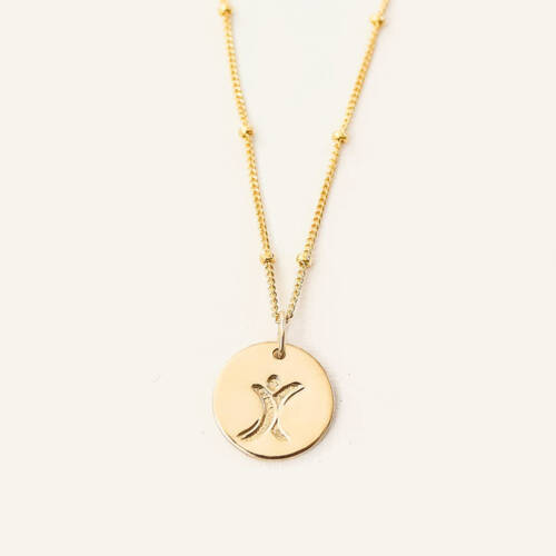 Tourette Syndrome Awareness Necklace on Satellite Chain