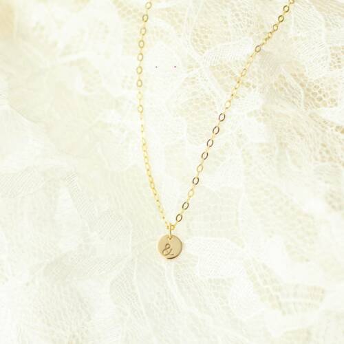 Ampersand 6mm (1/4 inch) Disc Necklace