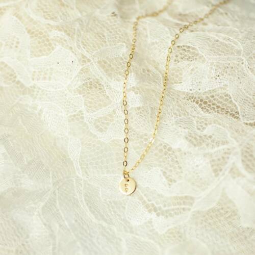 Semi Colon 6mm (1/4 inch) Disc Necklace