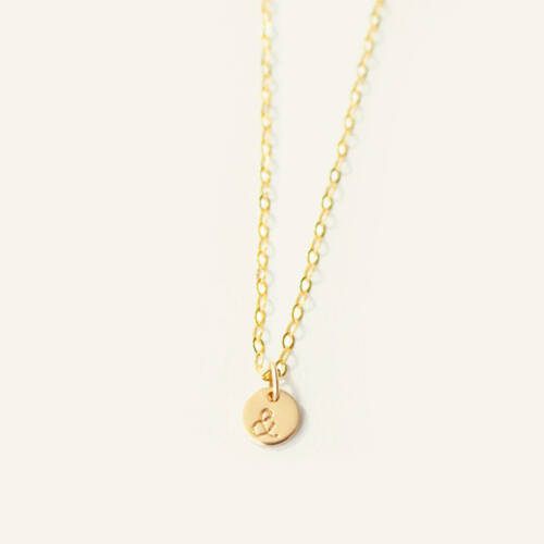 Ampersand 6mm (1/4 inch) Disc Necklace