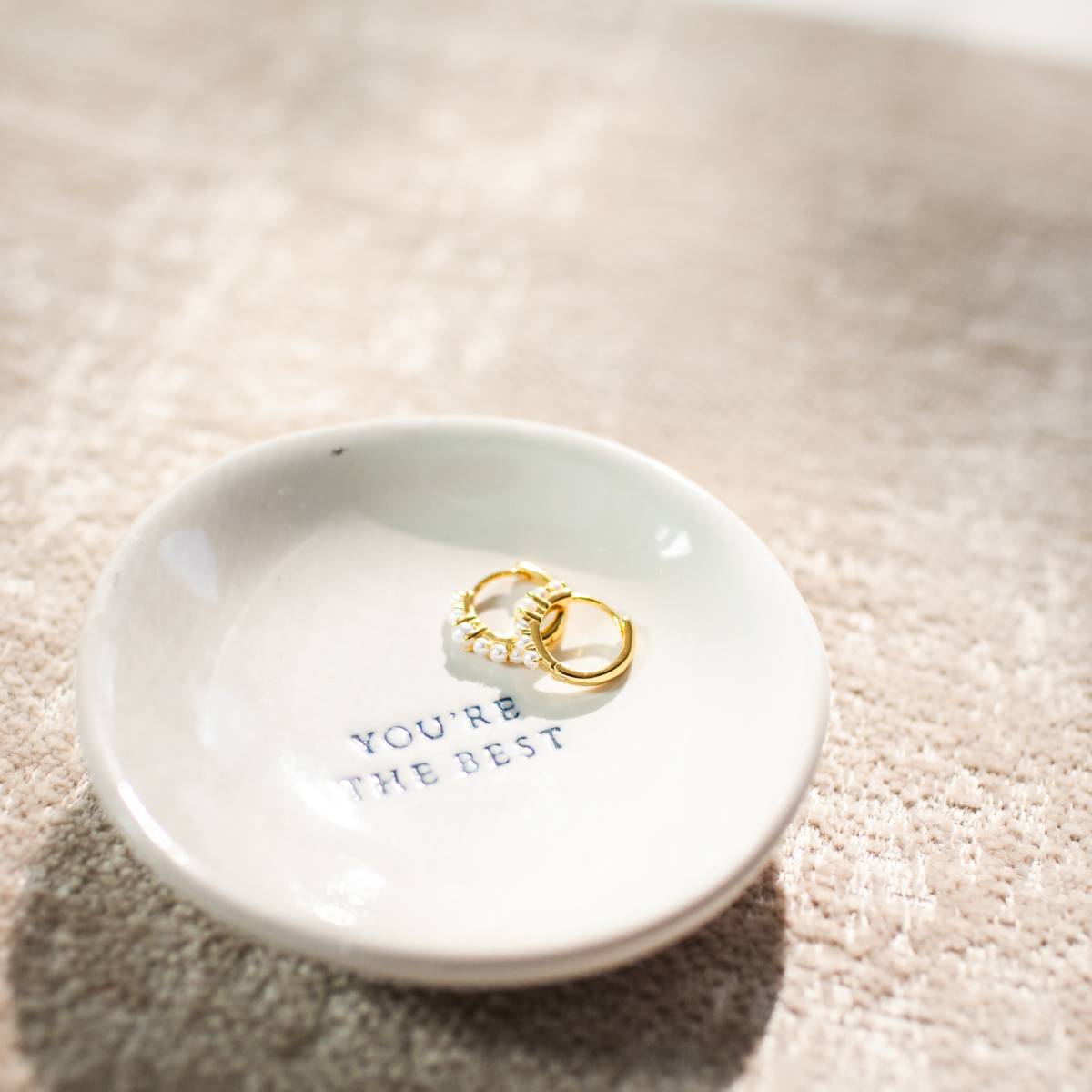 Pearl Gold Vermeil Huggie Hoops - Image 9