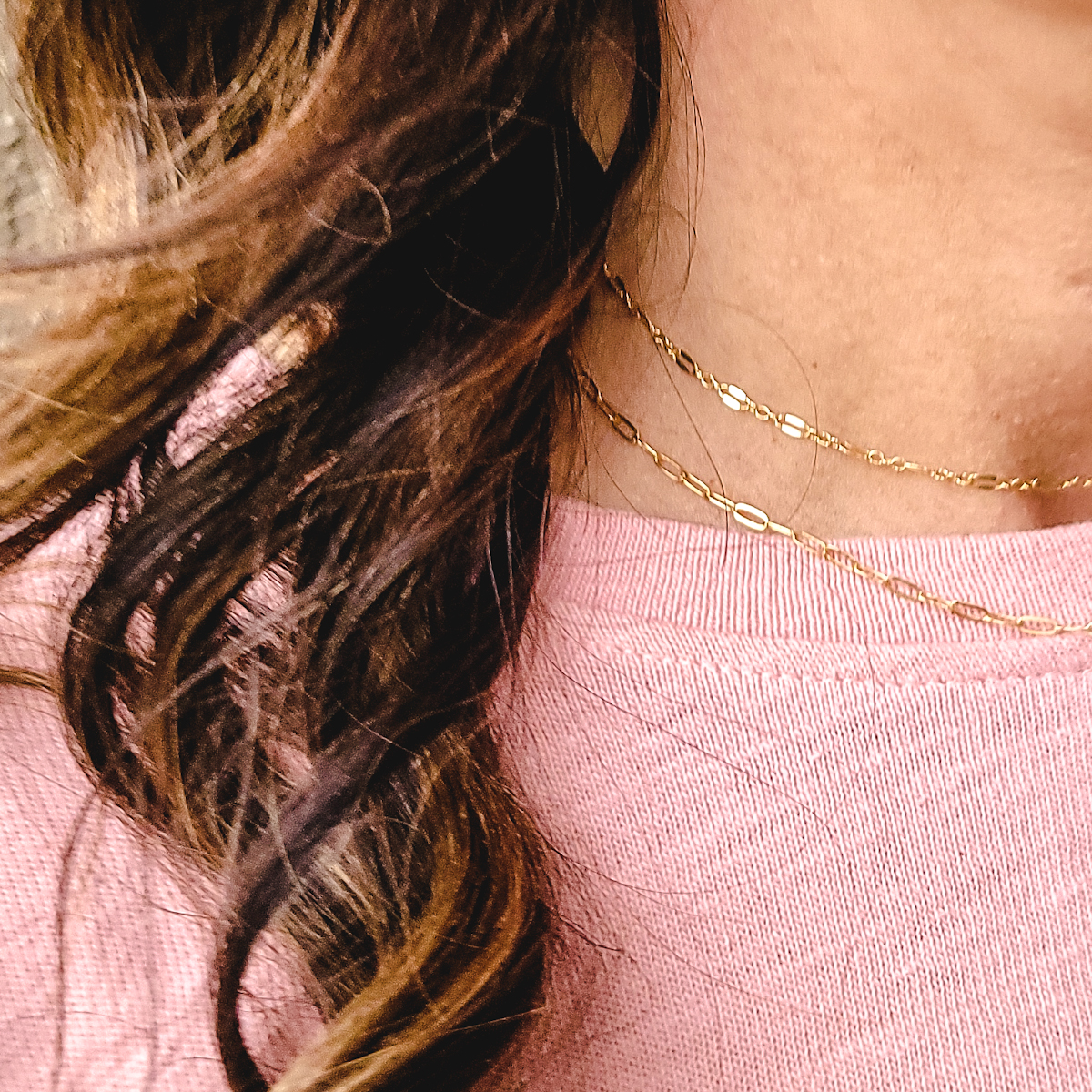 Dainty Paperclip Choker Necklace - Image 6