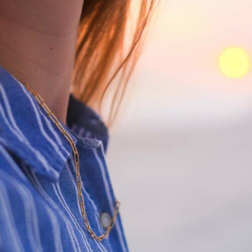 Chunky Paperclip Choker Necklace