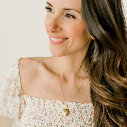 Dainty Etched Gold Filled or Sterling Silver Photo Heirloom Locket on Satellite Chain