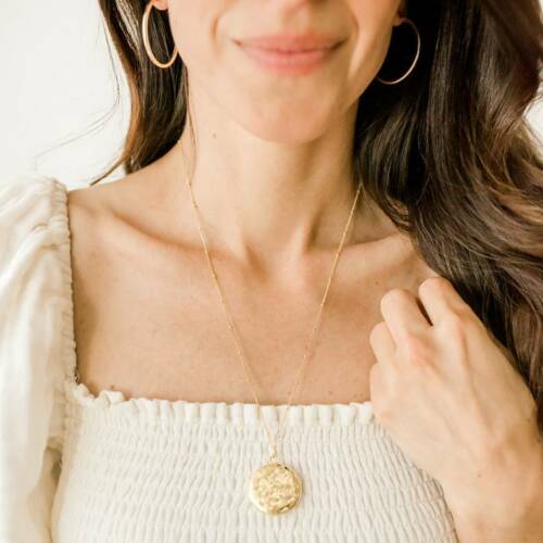 Vintage Floral Locket on Satellite Chain