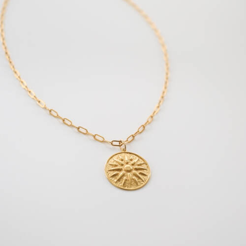 sunburst worry necklace