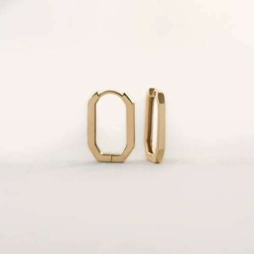 Modern Lines Hoop Earrings
