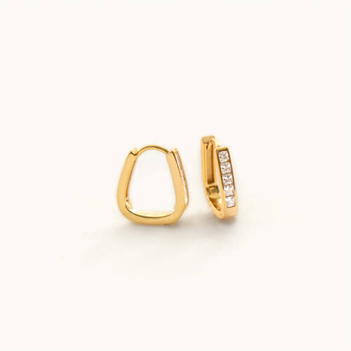 Gatsby Lucky Hoop Earrings